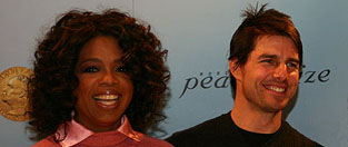 Oprah Winfrey og Tom Cruise